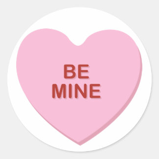 KRW Be Mine Valentine Candy Heart Sticker