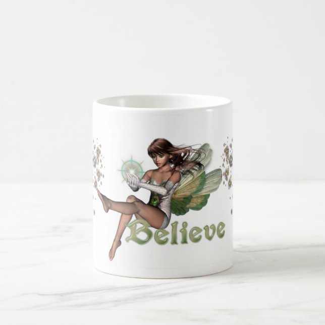 KRW Believe in Faeries Brunette Coffee Mug (Center)