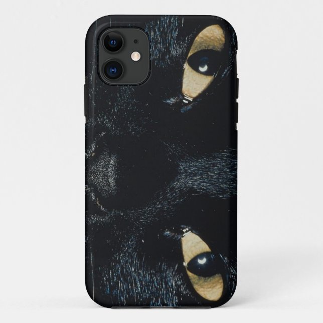 KRW Black Cat Face iPhone 5 Case (Back)