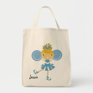KRW Blue Cheerleader Custom Party Tote Bag