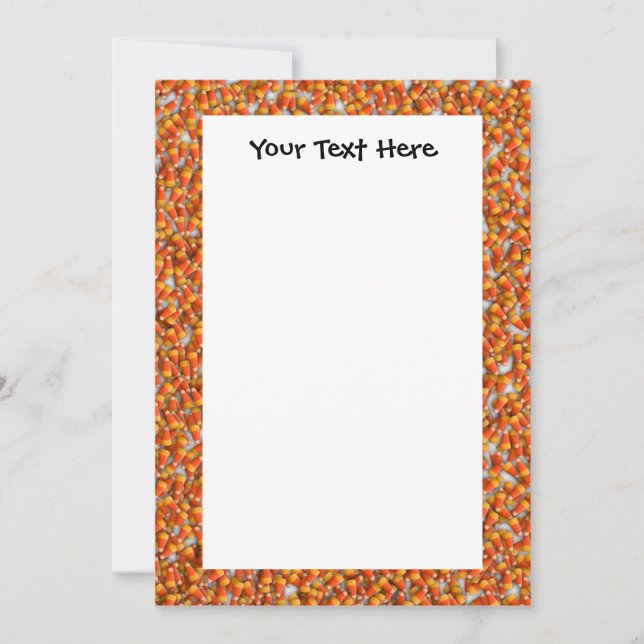 KRW Candy Corn 5x7 Custom Invitation (Front)