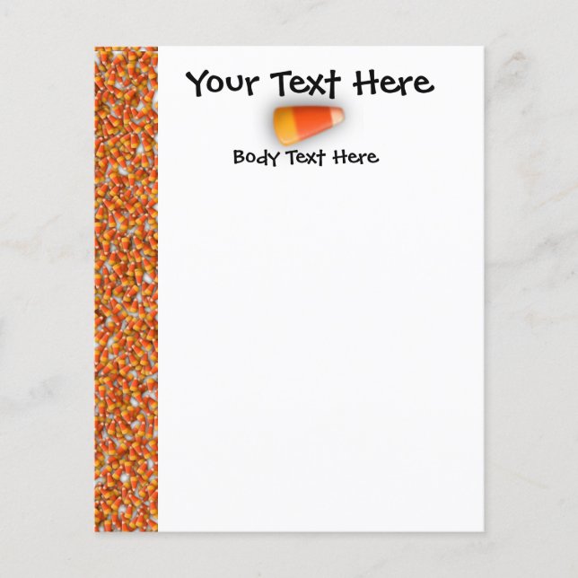 KRW Candy Corn Small Flyer Template (Front)