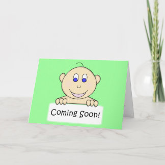 KRW Coming Soon Neutral Baby Shower Invitation