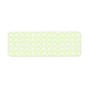 KRW Cool Lime Circle Blank Return Address Label