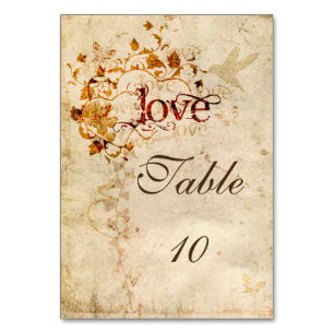 KRW Corinthians Love is: Custom Wedding Table Card