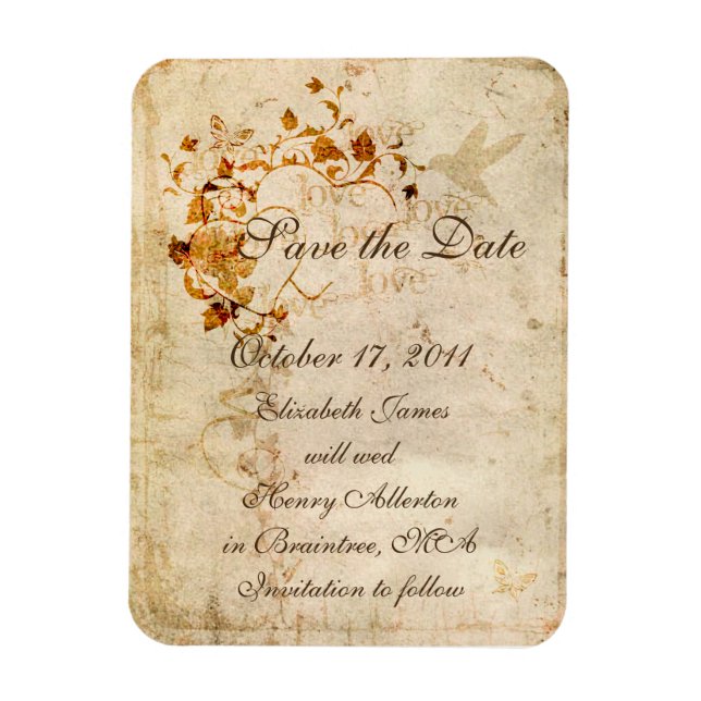 KRW Corinthians Love is: Save the Date Magnet (Vertical)