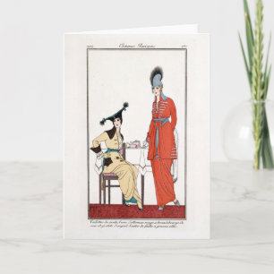 KRW Costumes Parisiens 1914 Blank Note Card