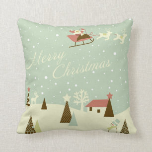 KRW Country Christmas Santa Pillow