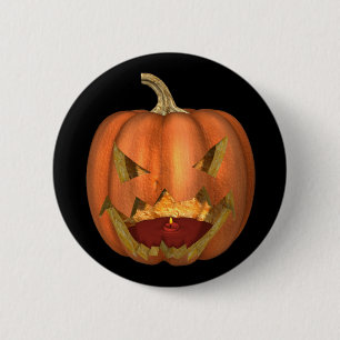 KRW Creepy Jack O Lantern Halloween 6 Cm Round Badge