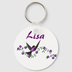 KRW Custom Name Hummingbird Keychain