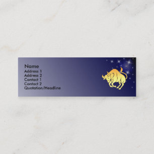 KRW Custom Taurus Zodiac Sign Profile Card