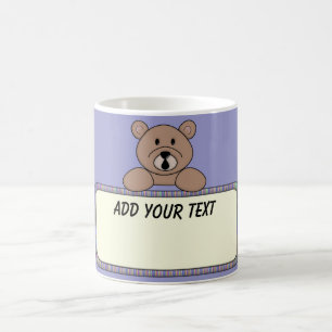KRW Custom Text Bear Coffee Mug