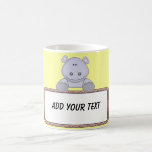 KRW Custom Text Hippo Coffee Mug