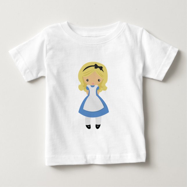 KRW Cute Alice in Wonderland Baby T-Shirt (Front)
