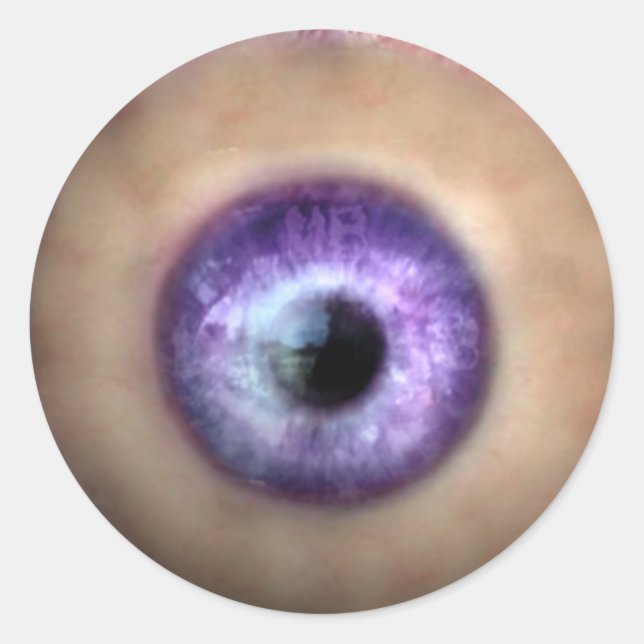 KRW Eye of the Monster Halloween Classic Round Sticker (Front)