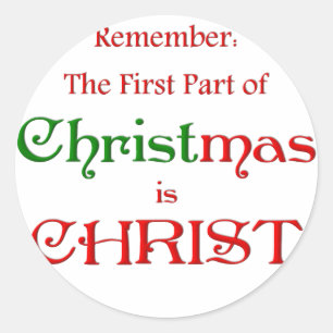 KRW First Part of Christmas Classic Round Sticker
