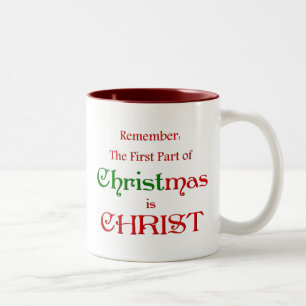 KRW First Part of Christmas Two-Tone Coffee Mug