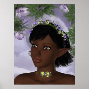 KRW Floral Fairy Fantasy Poster