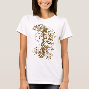 KRW Flourishing Beauty Brown T-Shirt