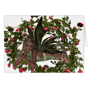 KRW Garden Faery African American Custom Card