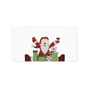KRW Happy Santa Holiday Medium Blank Label
