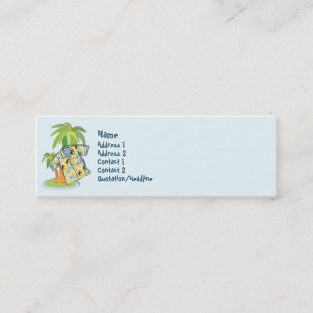 KRW Hawaiian Shirt Custom Profile Card (Front)