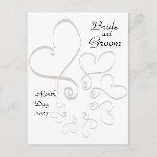 KRW Hearts Save the Date Custom Postcard