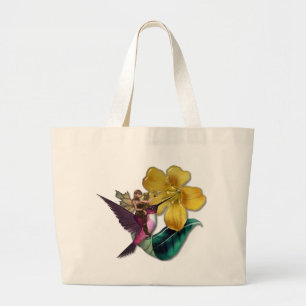 KRW Hummingbird Faery Large Tote Bag