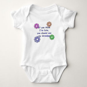 KRW If You Think I'm Cute See My Grandpa Baby Bodysuit
