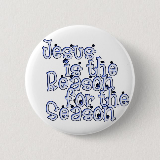 KRW Jesus is the Reason for the Season 6 Cm Round Badge (Front)