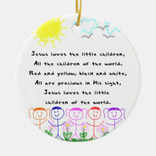 KRW Jesus Loves the Little Children Ornament