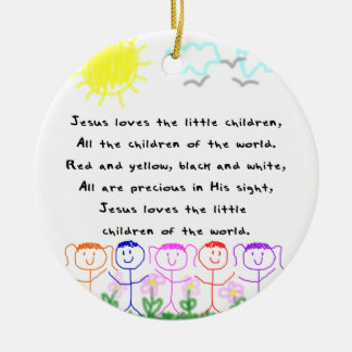 KRW Jesus Loves the Little Children Ornament