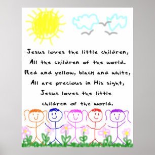 KRW Jesus Loves the Little Children Poster