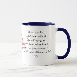 KRW JFK Quote mug