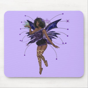 KRW Kiss the Frog African American Faery Mousepad
