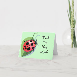 KRW Lady Bug Thank You Notes
