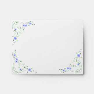 KRW Lovely Blue Floral A2 Envelope