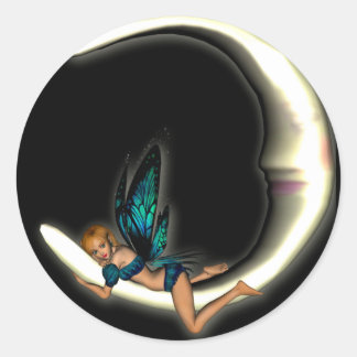 KRW Luna Classic Round Sticker