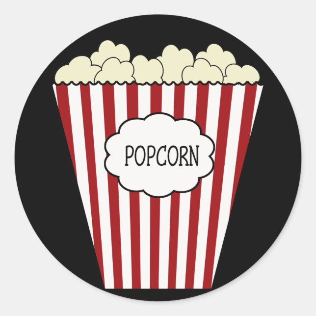 KRW Movie Theatre Popcorn Sticker (Front)