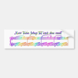 KRW Music touches feelings Bumper Sticker