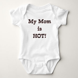 KRW My Mum Is Hot Cute Baby Humour Bodysuit