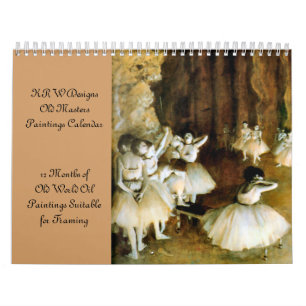 KRW Old Masters Oil Painting Calendar