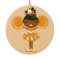 KRW Orange Cheerleader Keepsake Ornament