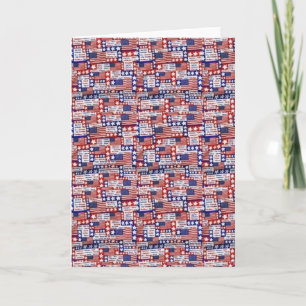 KRW Patriotic Flag Card