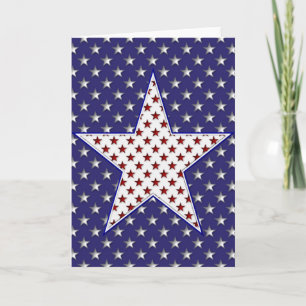KRW Patriotic Stars Note Card
