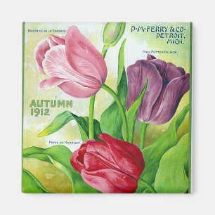 KRW Perry Bulbs and Seeds 1912 Vintage Magnet