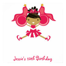 KRW Pink Cheerleader Birthday Autograph Poster