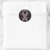 KRW Pink Ribbon 3-Day Walk Men Classic Round Sticker (Bag)