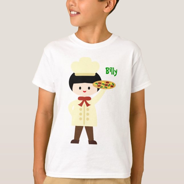 KRW Pizza Party Custom Name Tee Boy (Front)