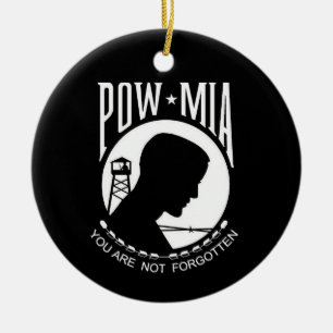 KRW POW/MIA Double Sided Ornament